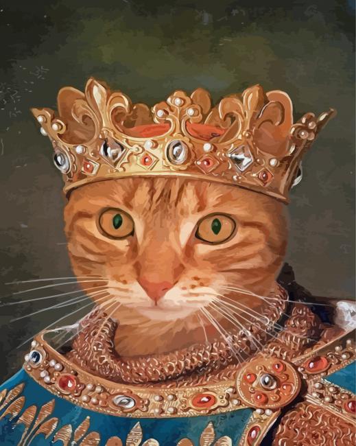 King Meow Diamond Paintings