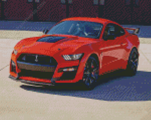 Red Ford Shelby Gt Diamond Paintings