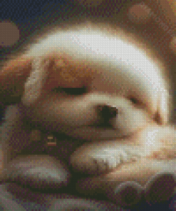 Sleepy Puppy Diamond Paintings