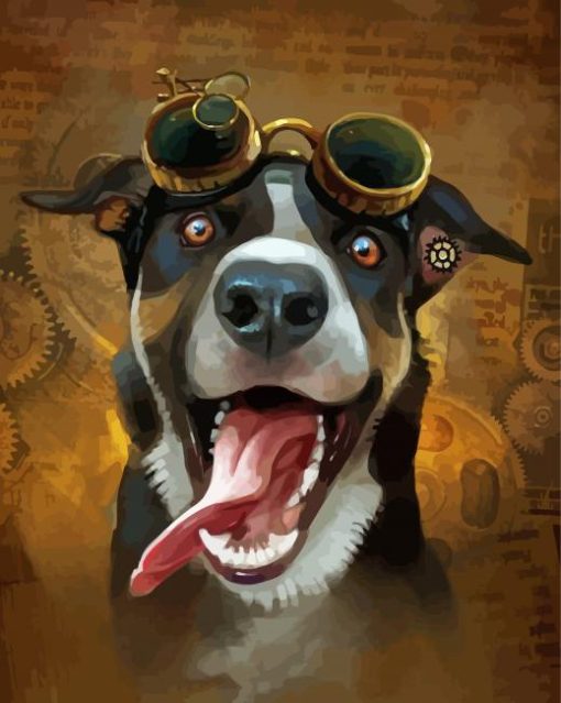 Steampunk Dog Diamond Paintings