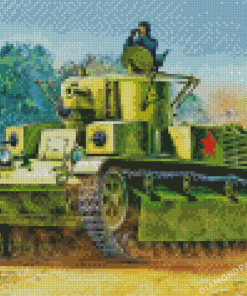 World War II Tank Diamond Paintings