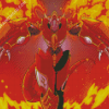 Burninggreymon Digimon 5D Diamond Painting