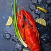 Crayfish With Lemons And Ice Cubes diamond by numbers