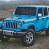 Blue Jeep Diamond Painting