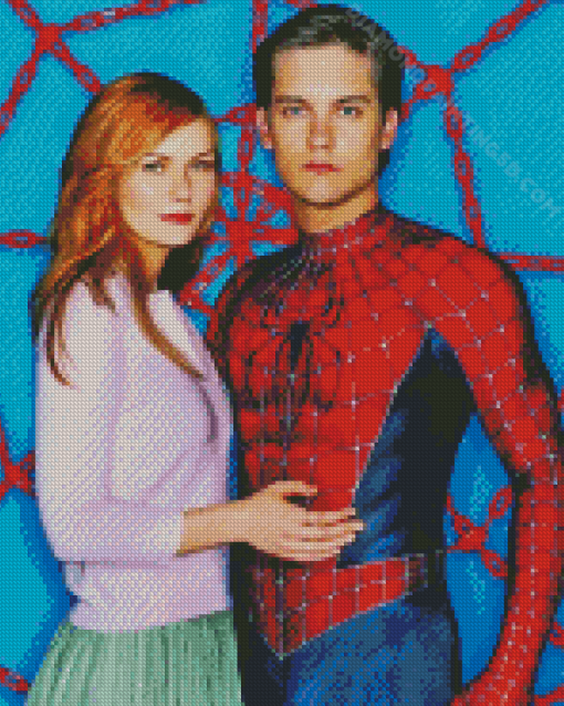 Kirsten Dunst And Tobey Maguire Diamond Painting