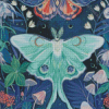 Luna Moth Art Diamond Painting
