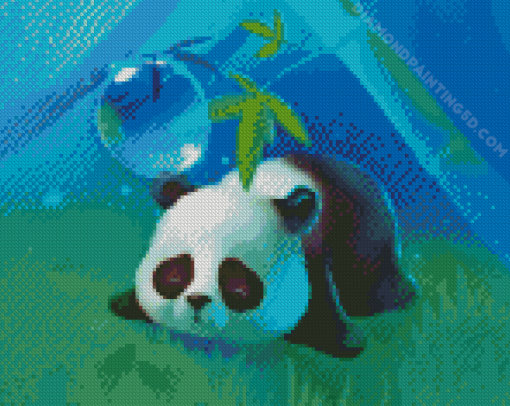 Sad Anime Panda Diamond Painting