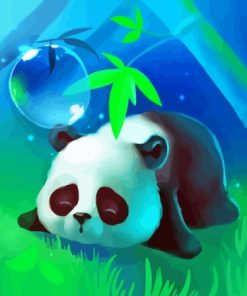 Sad Anime Panda Diamond Painting