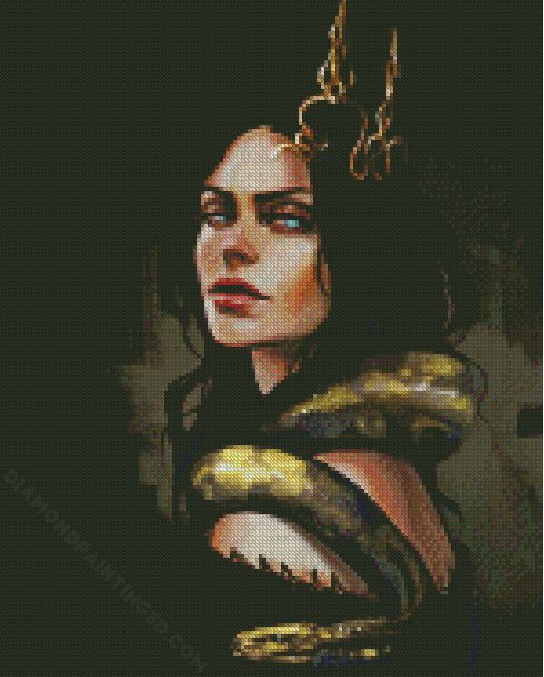Snake Woman Diamond Painting