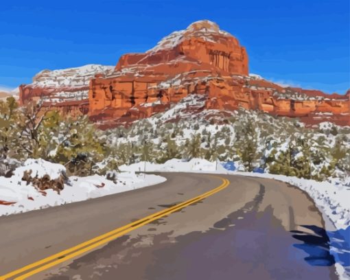 Snowy Arizona Diamond Painting