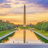 Sunset Washington Monument Diamond Painting