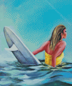 Surfer Girl Diamond Painting
