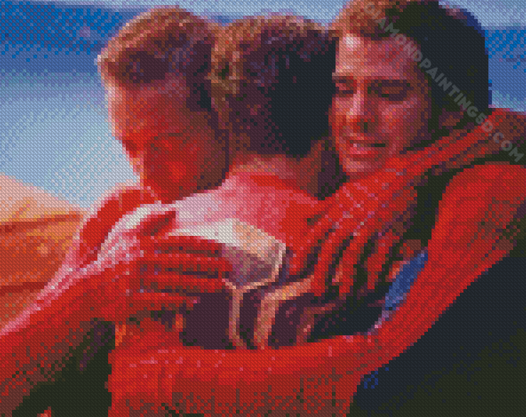Three Spidermen Hugging Diamond Painting