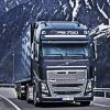 Volvo Truck On Road Diamond Painting