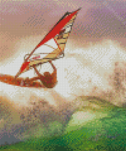 Wind Surfer Diamond Painting
