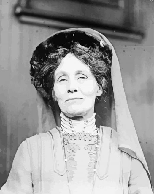 Black And White Pankhurst Diamond Painting