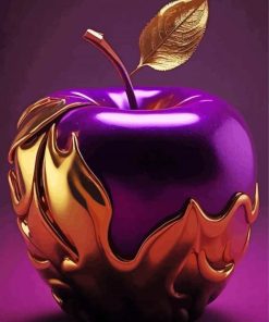 Purple Golden Apple Diamond Painting
