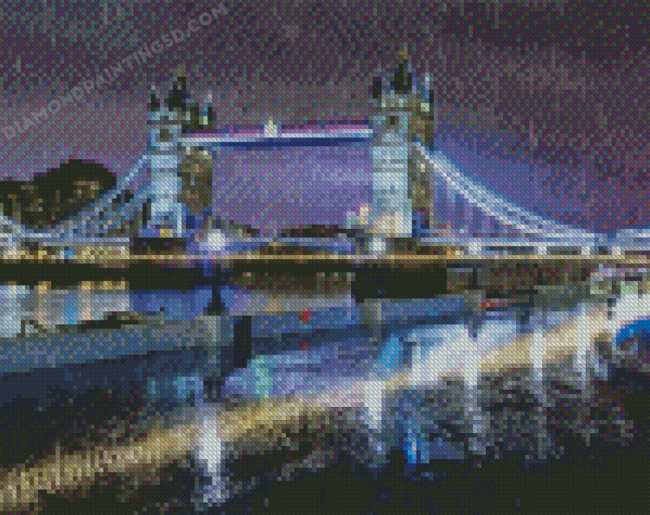 London In The Rain At Night Diamond Painting