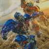 Transformers Battle Scene Diamond Painting