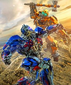 Transformers Battle Scene Diamond Painting
