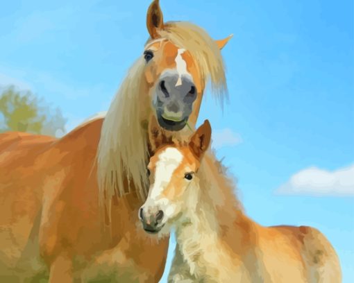 Haflinger Horse Mare Diamond Painting