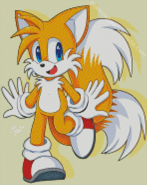 Tails Sonic Diamond Painting