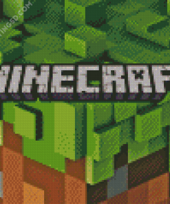 Minecraft Logo Diamond Painting