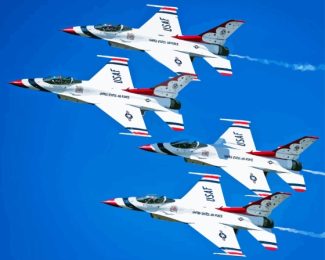 Air Force Thunderbirds Jets Show Diamond Painting