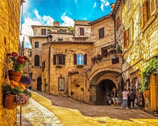 Assisi Italy Town Diamond Painting