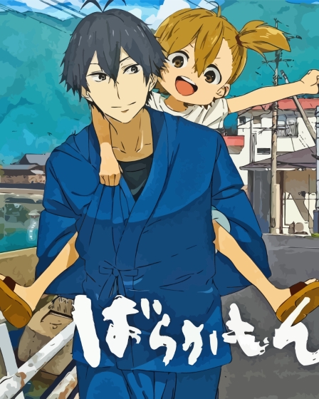 Barakamon Characters Art Diamond Painting