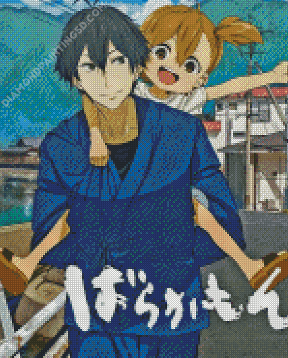 Barakamon Seishu And Naru Diamond Painting 