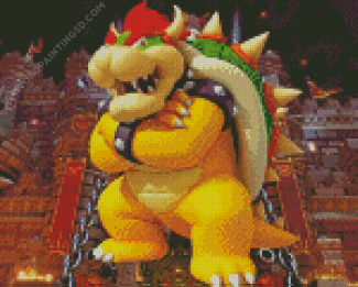 Bowser Mario Game Character Diamond Painting