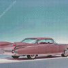 Cadillac 1959 Pink Car Diamond Painting