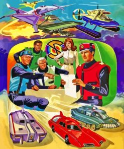 Captain Scarlet Characters Art Diamond Painting