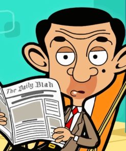 Cartoon Mr Bean Diamond Painting