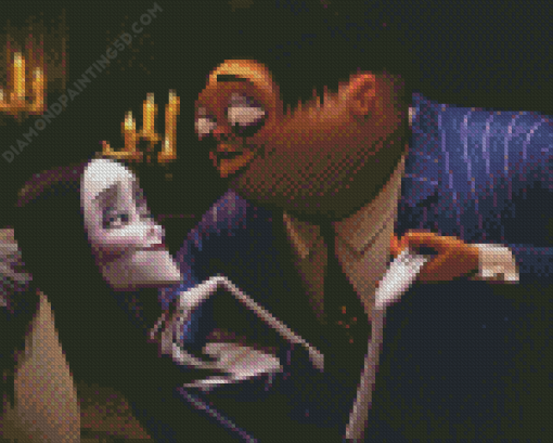 Gomez Addams With Morticia Diamond Painting