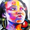 Graffiti African Woman Face Diamond Painting