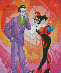 Harley Quinn And The Lovers Diamond Painting