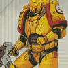 Imperial Fist Warhammer Diamond Painting