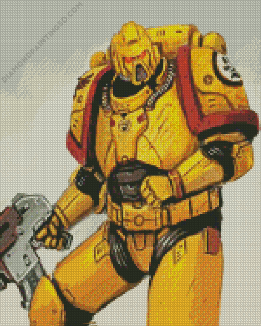 Imperial Fist Warhammer Diamond Painting