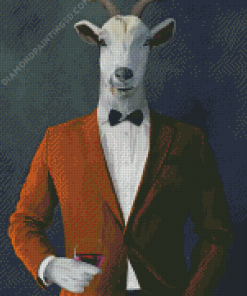 Mr Classy Goat Diamond Painting