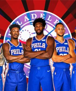 Philadelphia 76ERS Players Diamond Painting