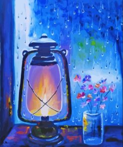 Rain Window Diamond Painting