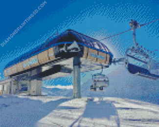 Ski Lift Diamond Painting