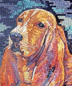 The Mosaic Dog Diamond Painting