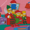 The Simpsons Christmas Cartoon Diamond Painting