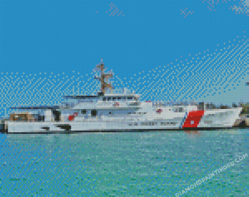 US Coast Guard Armed Force Ship Diamond Painting