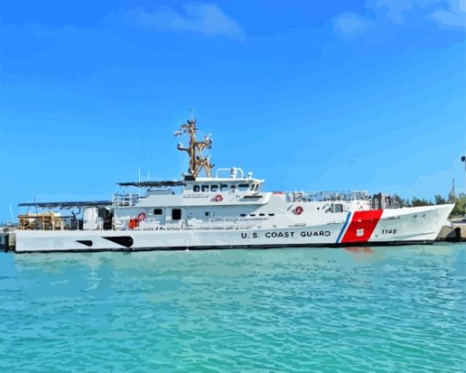 US Coast Guard Armed Force Ship Diamond Painting