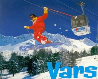Vars Alps Ski Diamond Painting