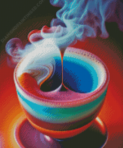 Aesthetic Coffee Smoke Diamond Painting